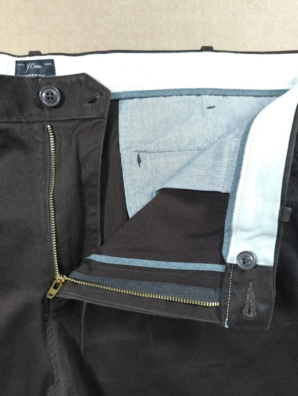 NWT J.Crew Lot Of 2 Broken-In Brown Beige 770 Straight Cotton Chinos Sz 42Wx25L
